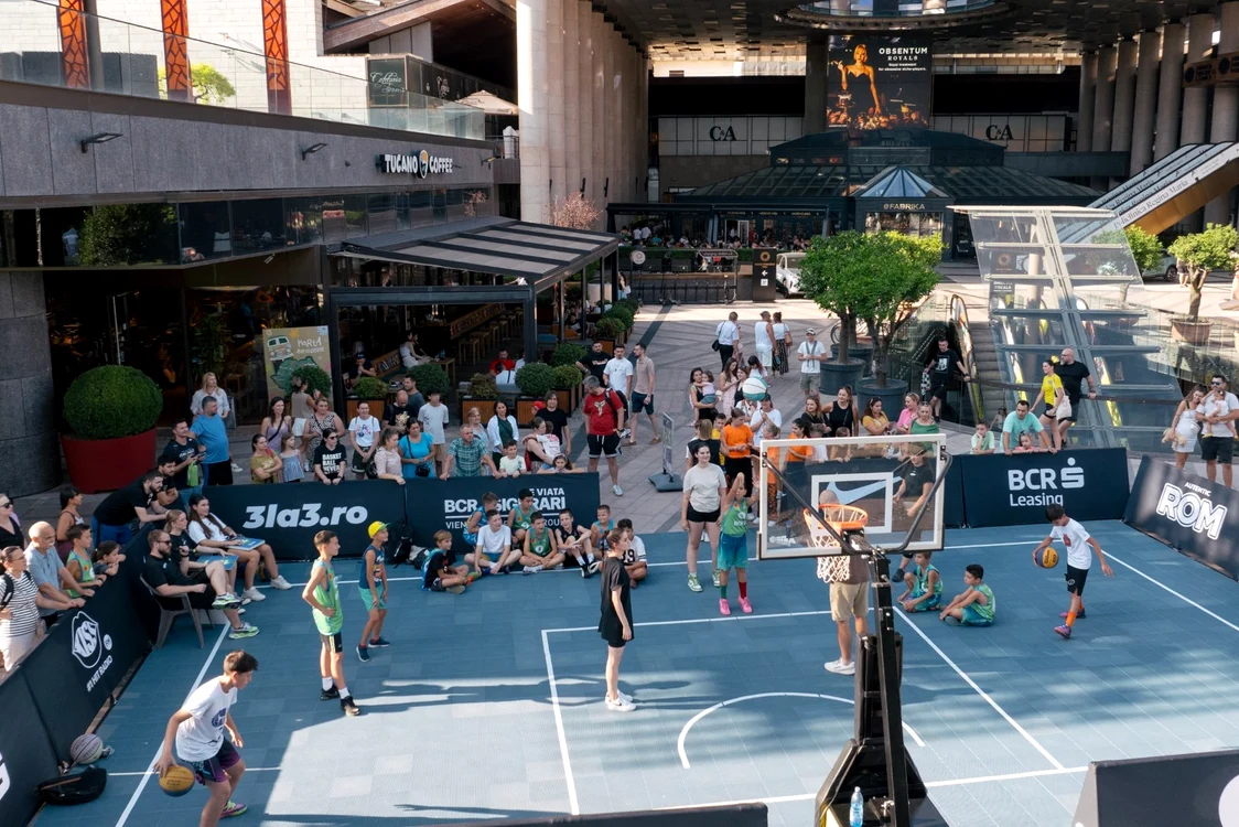Și micii jucători s-au putut bucura de baschetul 3x3
