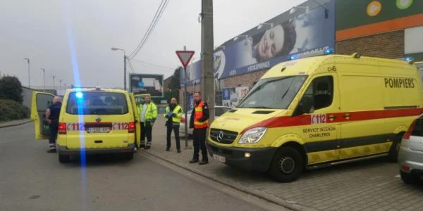 Pompieri mobilizati la supermarketul Cora din Chatelineau FOTO lanouvellegazette.be