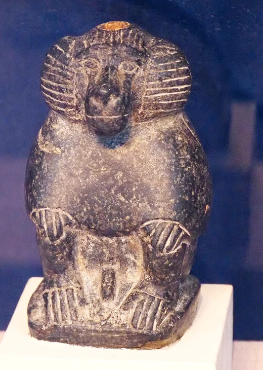 Zeul Thot, reprezentat ca babuin, circa 1070 î.Hr. (© Mary Harrsch / Penn Museum / Wikimedia Commons