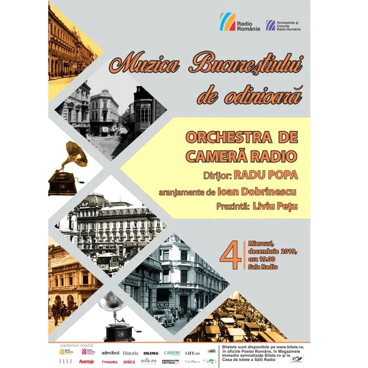 Muzica Bucureştiului de odinioară, la Sala Radio jpeg