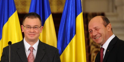 Mihai-Răzvan Ungureanu Traian Băsescu FOTO AFP