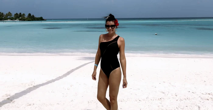 Corina Caragea în vacanță în Maldive FOTO: blog Corina Caragea