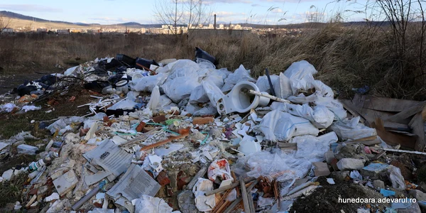 Deșeuri în zona industrială a Hunedoarei. Foto: Daniel Guță