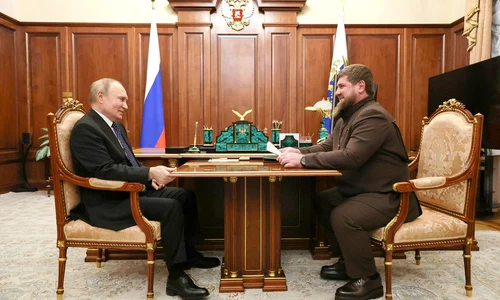 Vladimir Putin și Ramzan Kadîrov FOTO Profimedia