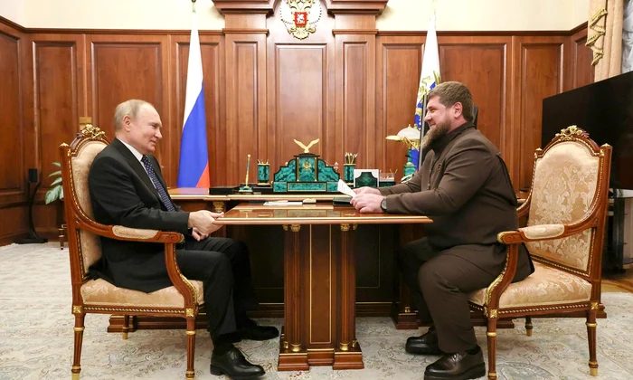 Vladimir Putin și Ramzan Kadîrov FOTO Profimedia 