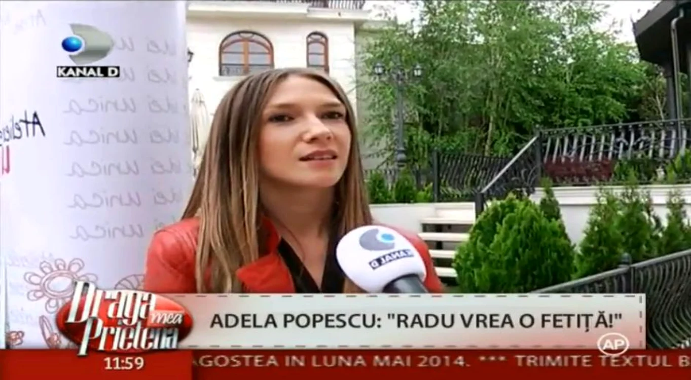 Adela Popescu lucrează la un copil FOTO Kanal D