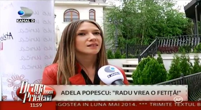 Adela Popescu lucrează la un copil FOTO Kanal D