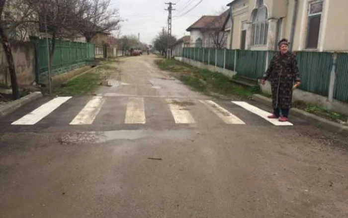 12 treceri de pietoni au fost trasate pe o stradă de 800 de metri din Corabia