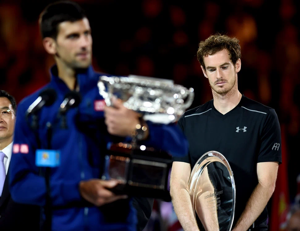 Murray a fost aproape să izbucnească în lacrimi la festivitatea de premiere. Scoţianul rămâne cu doar două titluri de mare şlem în palmares: US Open 2012 şi Wimbledon 2013 