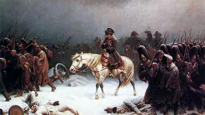 Napoleon, în campania dezastruoasă din Rusia