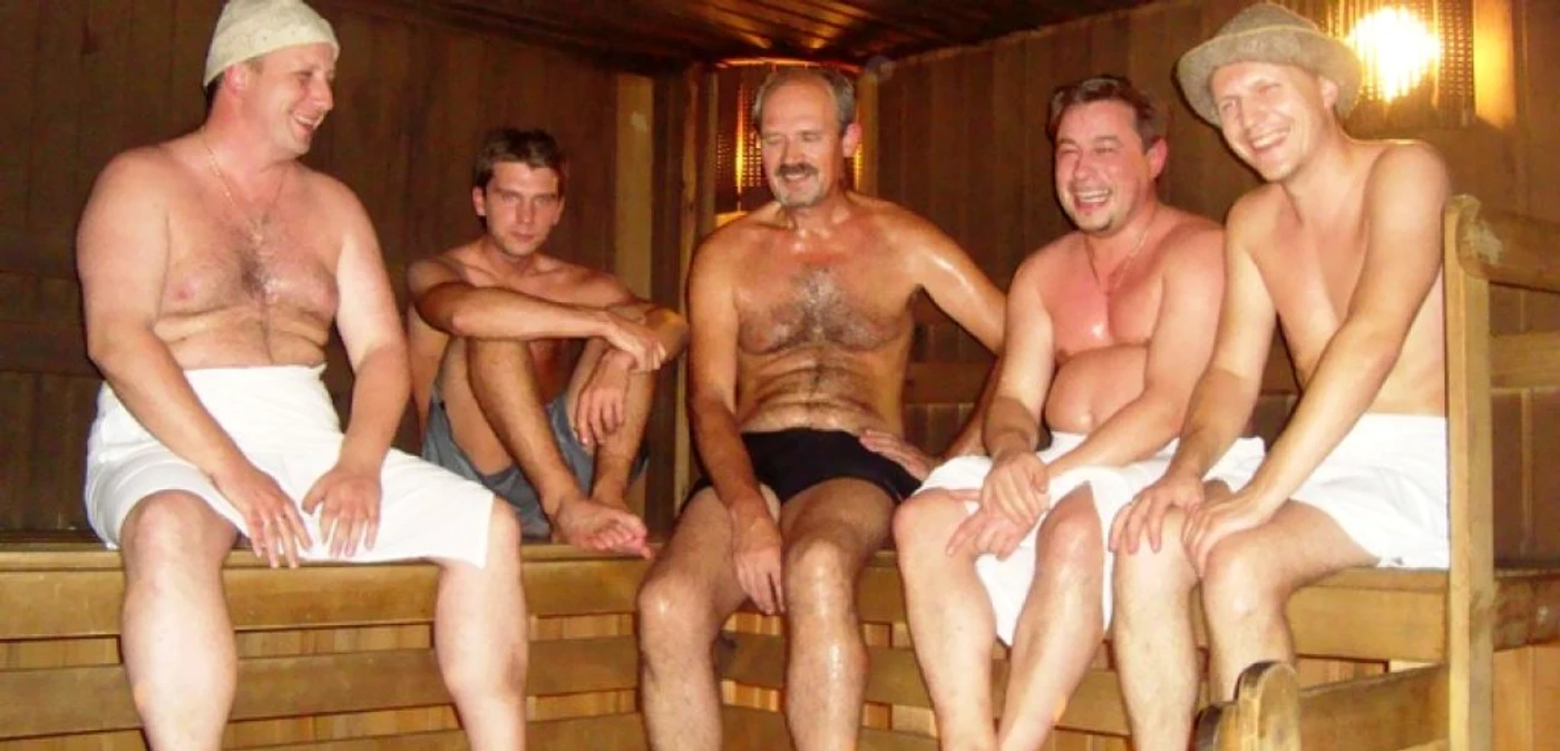 Sauna este de multe ori şi un prilej de socializare