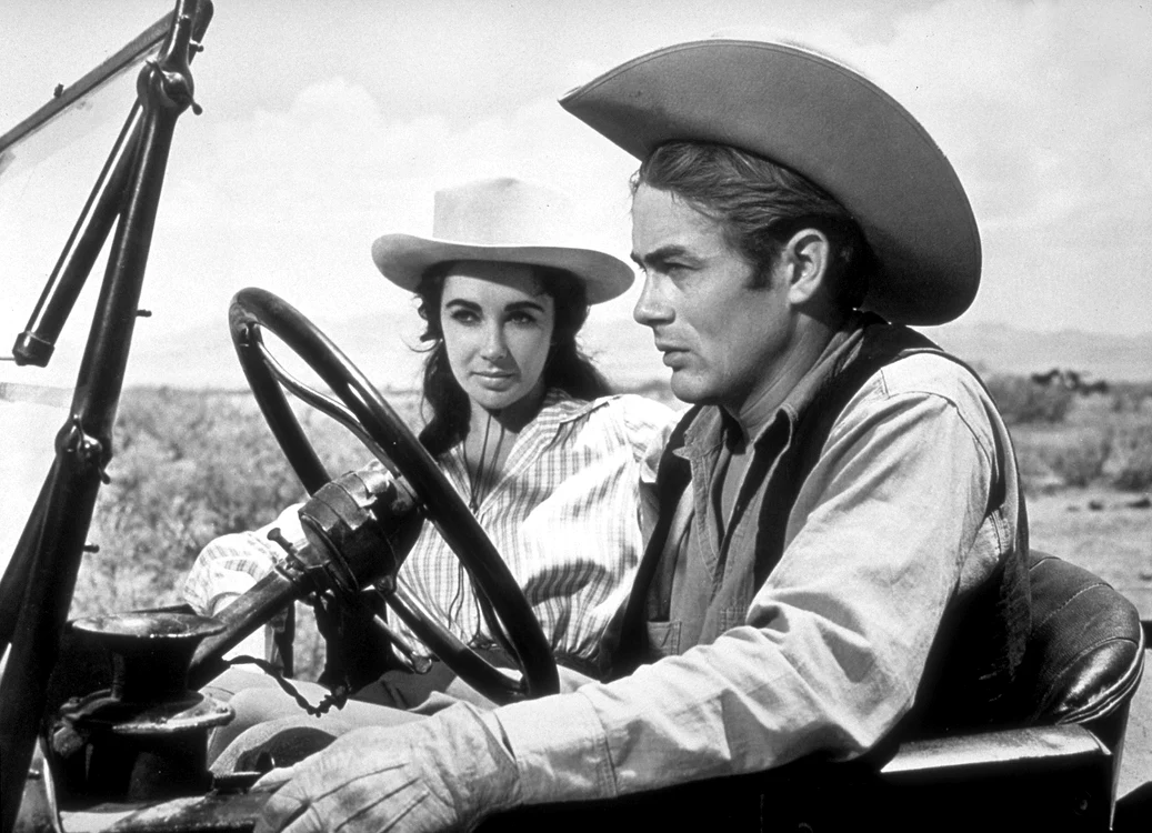 James Dean și Elizabeth Taylor