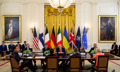 Donald Trump s-a întâlnit cu liderii europeni la Casa Albă (© x.com / The White House)