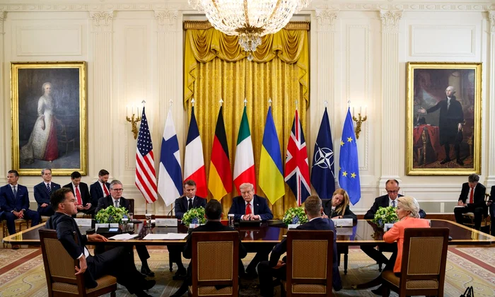 Donald Trump s-a întâlnit cu liderii europeni la Casa Albă (© x.com / The White House)
