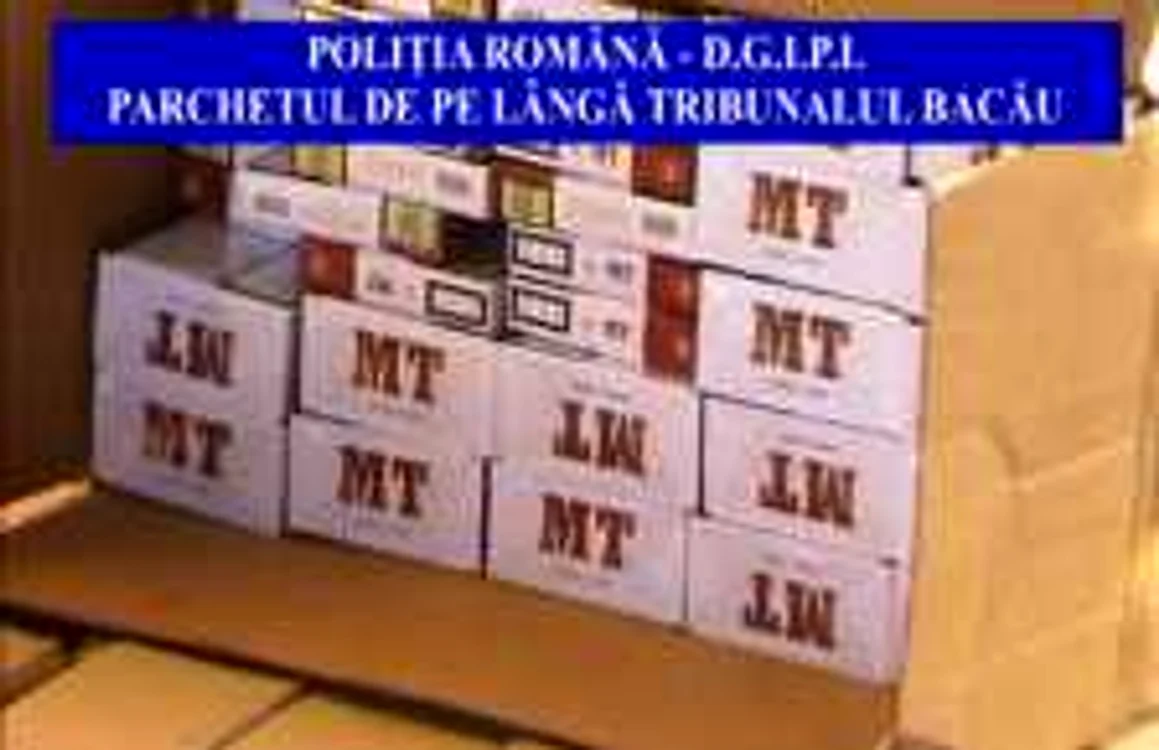 Ţigări de contrabandă confiscate de poliţişti