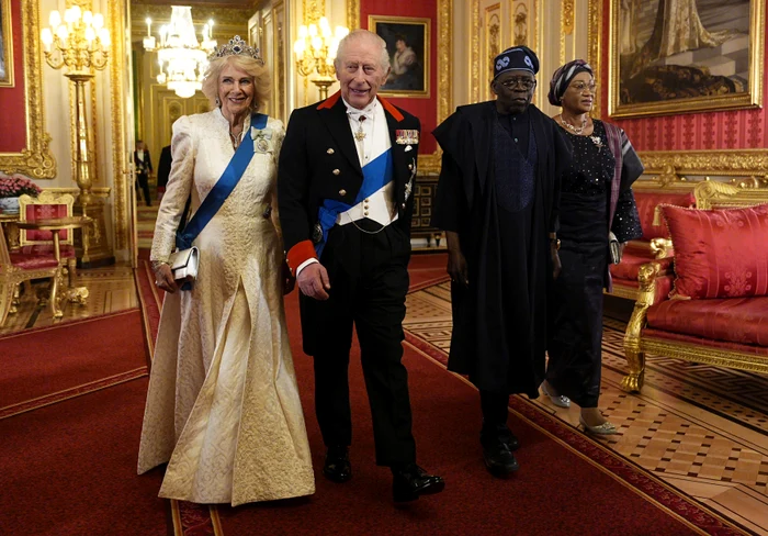 Charles și Camilla la dineul de stat oferit în cinstea cuplului prezidențial nigerian, Profimedia (2) jpg