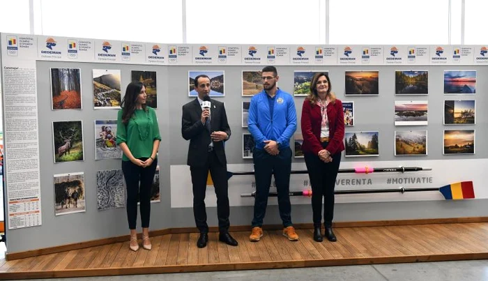 Mihai Covaliu, la expoziția de fotografie a canotorului Sergiu Bejan