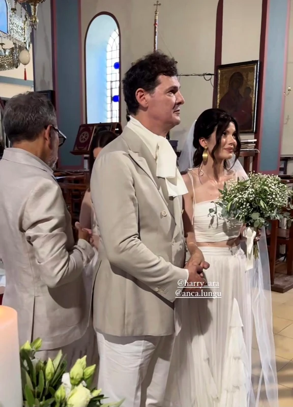 Anca Lungu s-a cununat religios cu grecul Harry Arampatzis foto Instagram 