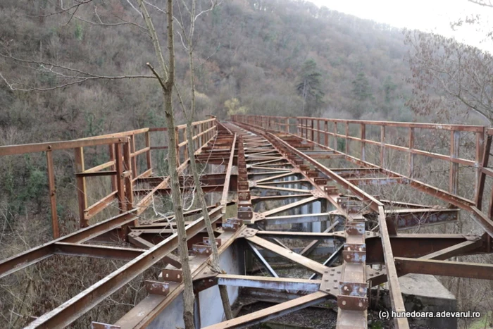 viaductul urias de pe fosta cale ferata a hunedoarei foto daniel guta adevarul