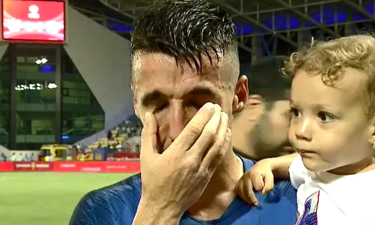Andrei Artean, în lacrimi după circul de la Craiova. Captură DigiSport