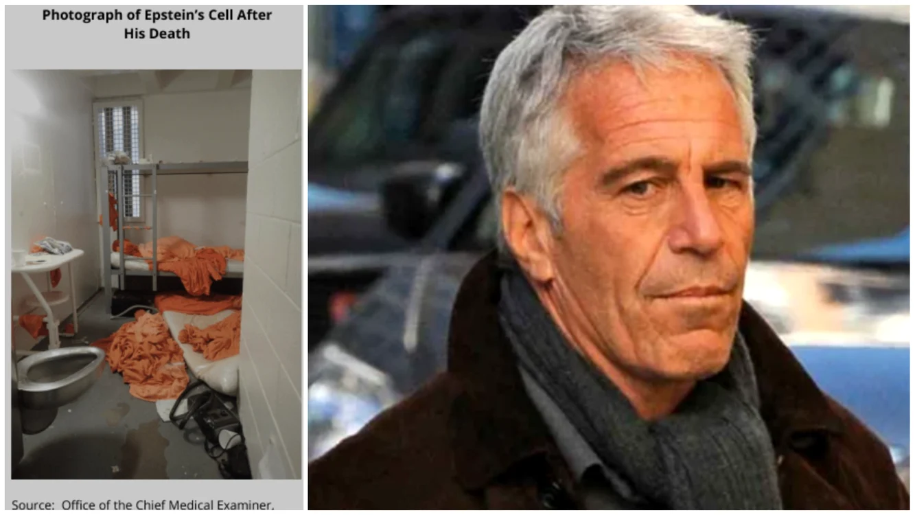 Celula unde a murit Epstein în anul 2019 FOTO: X