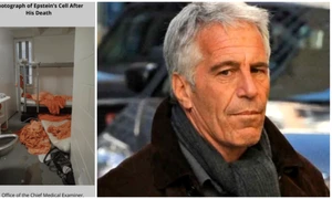 Celula lui Jeffrey Epstein in inchisoare FOTO: X @WriterPaulBond/ arhivă