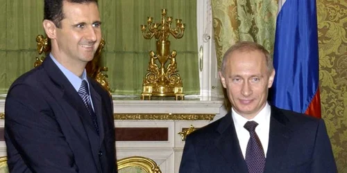 Președintele sirian Bashar al-Assad și liderul de la Kremlin Vladimir Putin