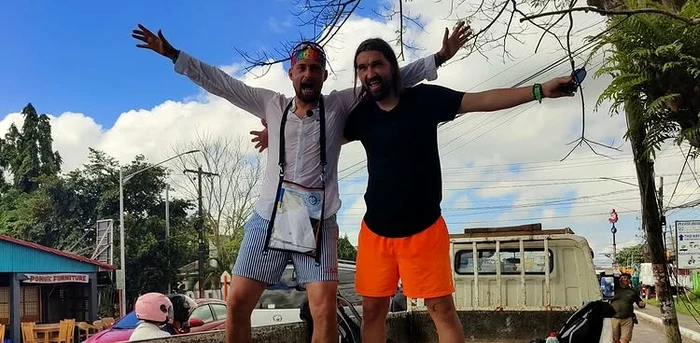 Gabi Tamaș și Dan Alexa, pe drumurile din Indonezia și Vietnam. Foto Instagram A1