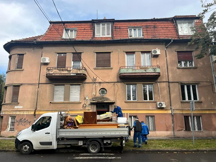 Clădirea din zona Elisabetin FOTO PMT