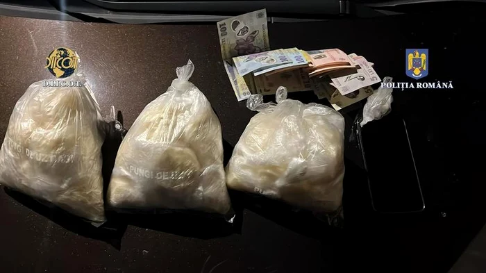 DIICOT Cluj au prins un traficat cu 1,4 kilograme de substanță psihoactivă / FOTO: Poliția Română