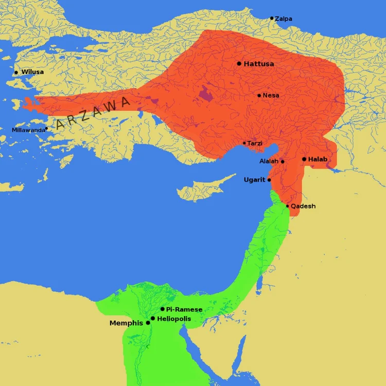 Egiptul și Imperiul Hitit, în secolul al XIII-lea î.Hr. 
