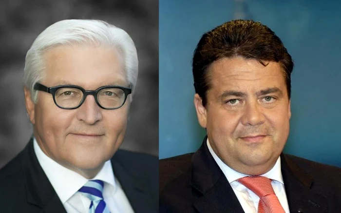 Şeful diplomaţiei germane, Frank-Valter Steinmeier şi vicecancelarul german Sigmar Gabriel FOTO AA Photothek Thomas Köhler ; AA