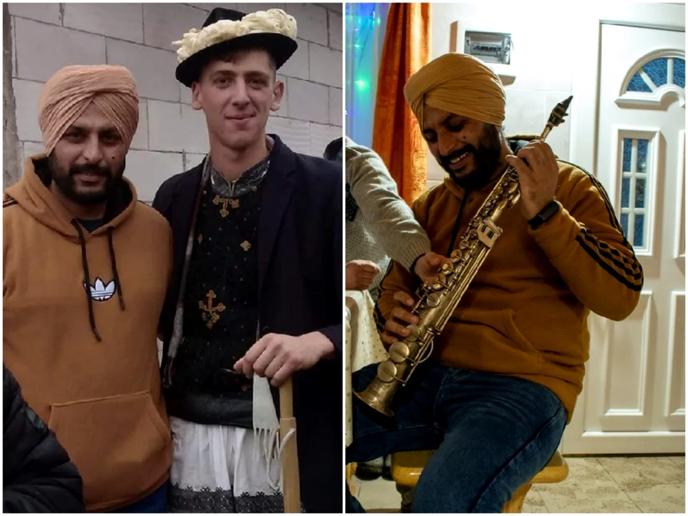 Avtar Hartur a petrecut sărbătorile de iarnă la Mogoş, în Munţii Apuseni. Foto Facebook