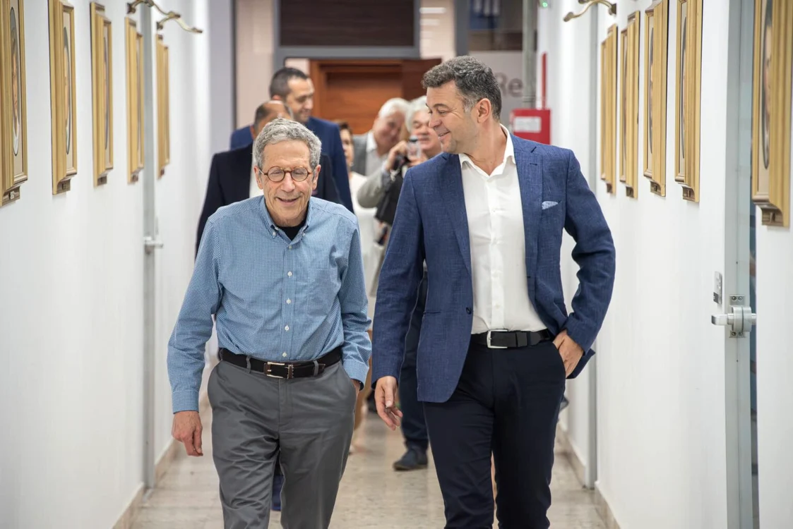 Rectorul UVT Marilen Pirtea, alături de Eric Maskin, laureat al Premiului Nobel pentru Economie