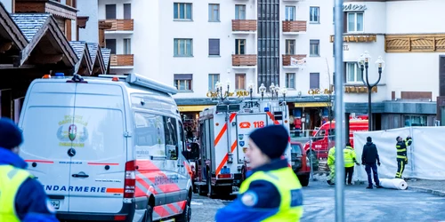 Zeci de persoane au murit după o explozie într-un bar dintr-o stațiune de schi din Elveția FOTO AFP