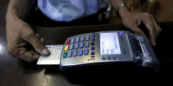 pos card visa reuters