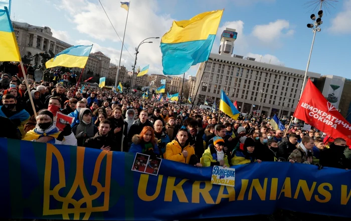 Marş împotriva războiului, la Kiev