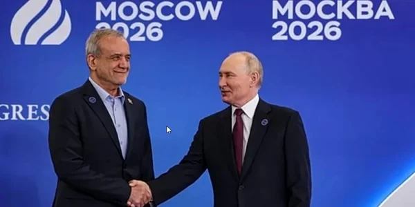 Massoud Pezeshkian Vladimir Putin Moscova 2026 captură video X jpg