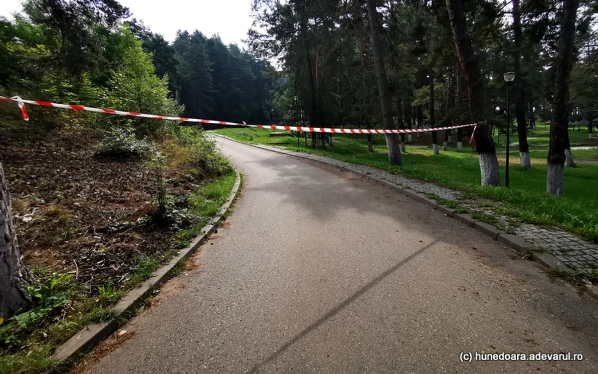 Acces interzis în zona Brădet. Foto: Daniel Guță