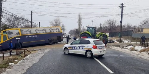 derapare autobuz