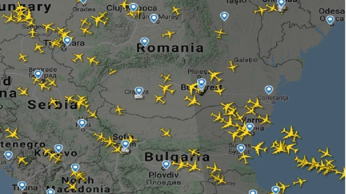 Sursa FOTO flightradar24.com