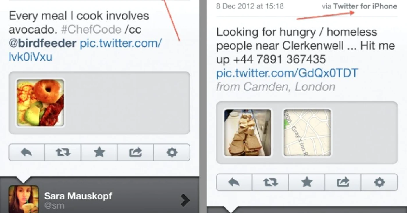 Fotografii editate şi publicate prin aplicaţia de Twitter pentru iPhone. FOTO TheNextWeb