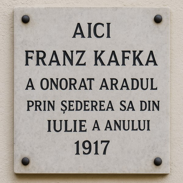 Aradul lui Franz Kafka - sau despre cum nu știm/nu vrem să ne valorificăm potențialul 