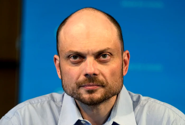 Vladimir Kara-Murza la conferința de după eliberare FOTO PROFIMEDIA