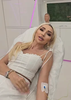 Sonia Trifan urmează tratament cu perfuzii foto: Facebook 