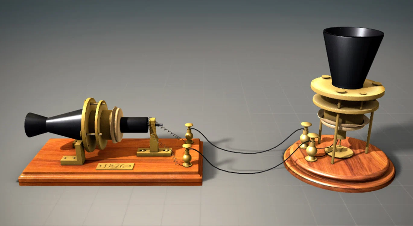 Telefonul lui Alexander Graham Bell transmitea vocea umană sub formă de semnale electrice