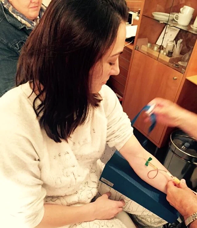 Cătălina a dat probe de sânge pentru testul antidoping