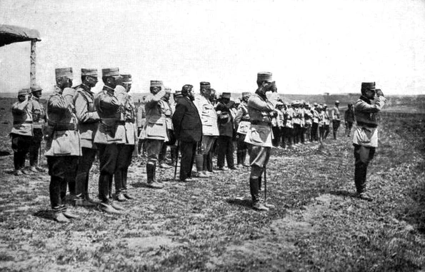 Regele Ferdinand, în timpul Primului Război Mondial (© Gogu Negulesco, Rumania's sacrifice, New York Century Co, 1918)