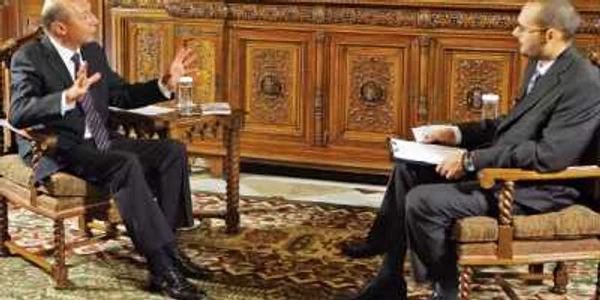 Preşedintele Traian Băsescu faţă în faţă cu jurnalistul „Adevărul“