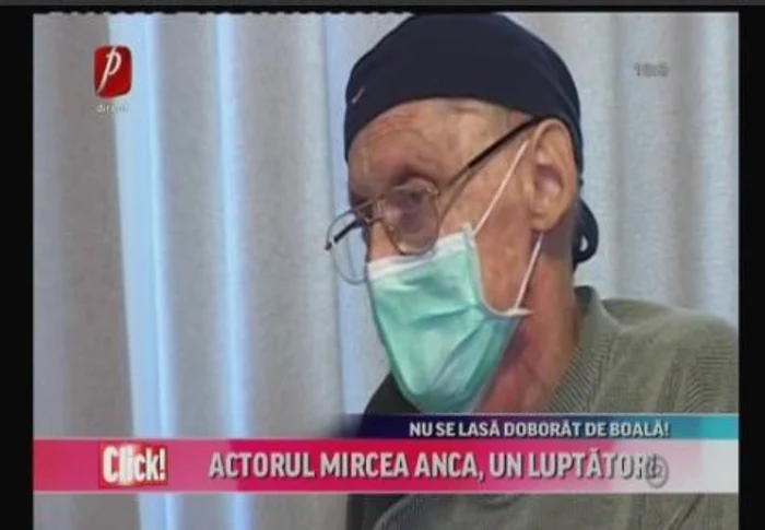 Mircea Anca poartă o mască de protecţie zilnic